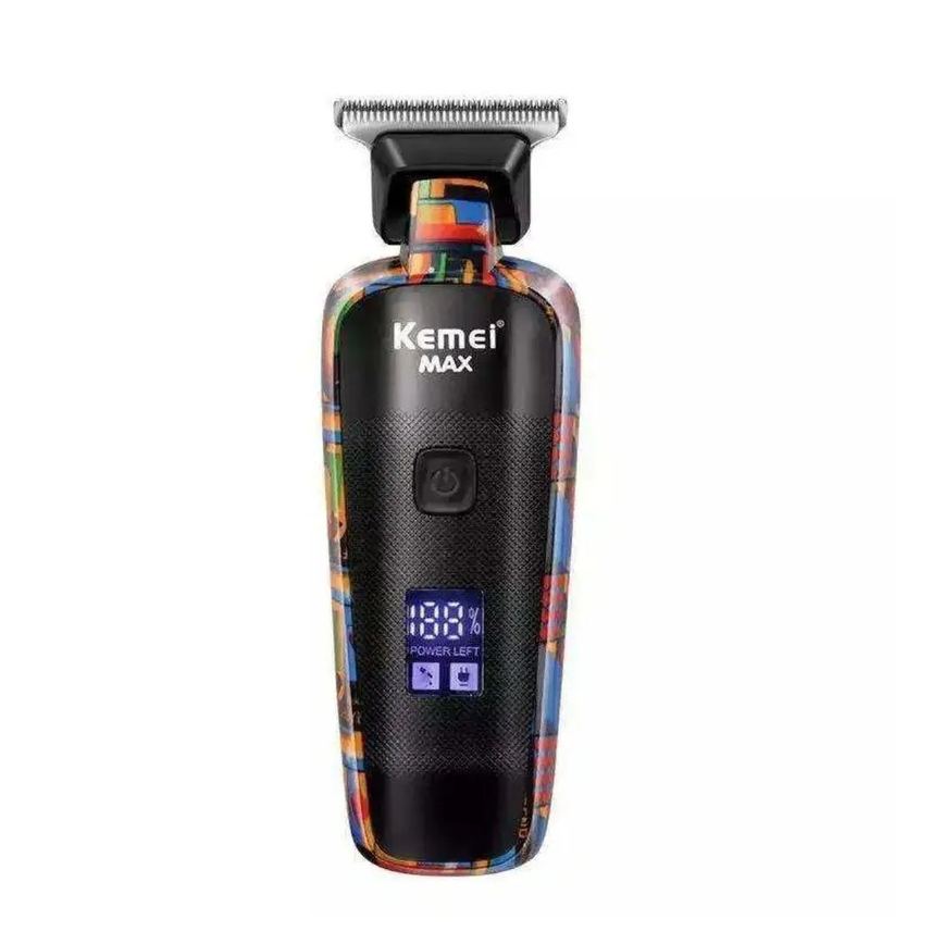 Aparador de Cabelo Kemei Max5090 para Homens Barba Máquina de Corte Barbeador Elétrico