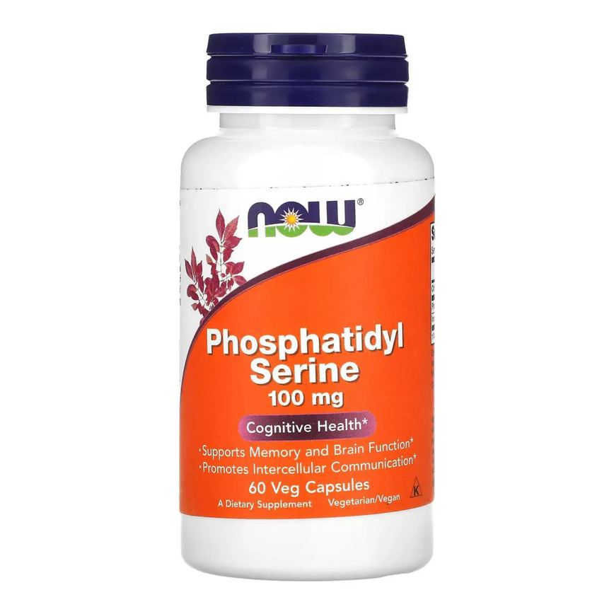 Fosfatidilserina 100mg 60 Capsulas Veganas - Now Foods