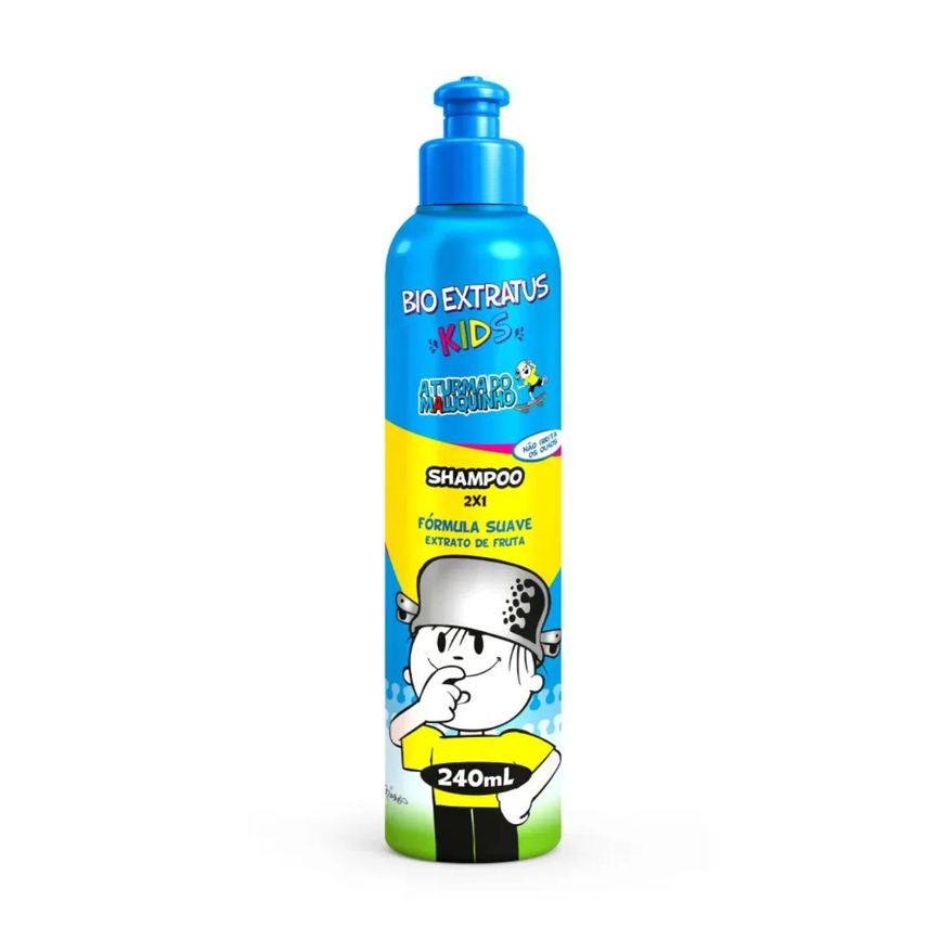 Shampoo Kids Turma do Maluquinho 2 em 1 240ml - Bio Extratus