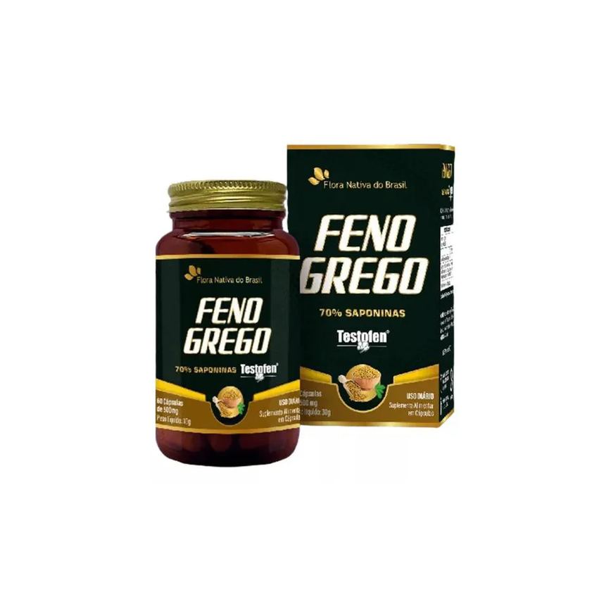 Suplemento Feno Grego 60 cápsulas 500mg sem Sabor