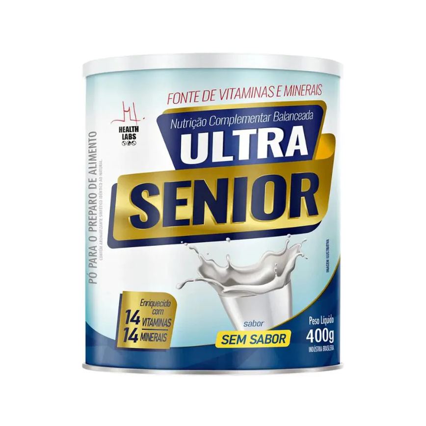 Ultra Senior 400g sem Sabor Ideal para A Saúde dos Idosos - Health Labs