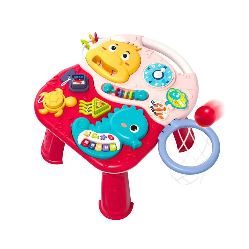 Mesa de Atividades Infantil Educativa 2 em 1 Ocean Maxi Baby Vermelha
