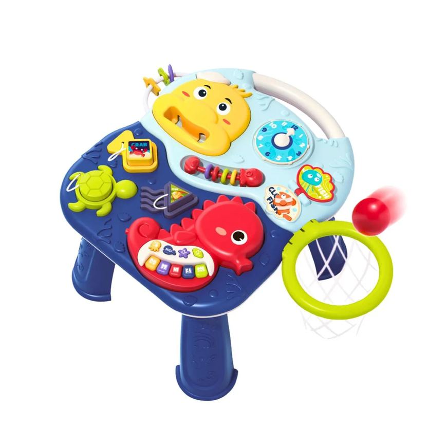 Mesa de Atividades Infantil Educativa 2 em 1 Ocean Maxi Baby Azul