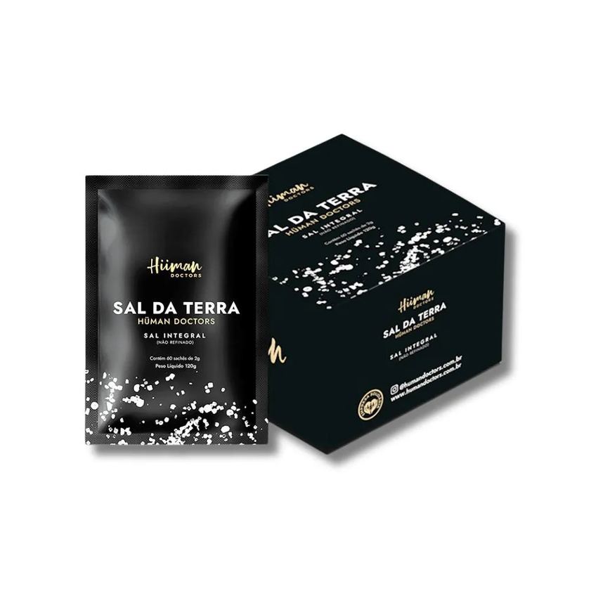 Sal da Terra Integral (não Refinado) 60 Sachês