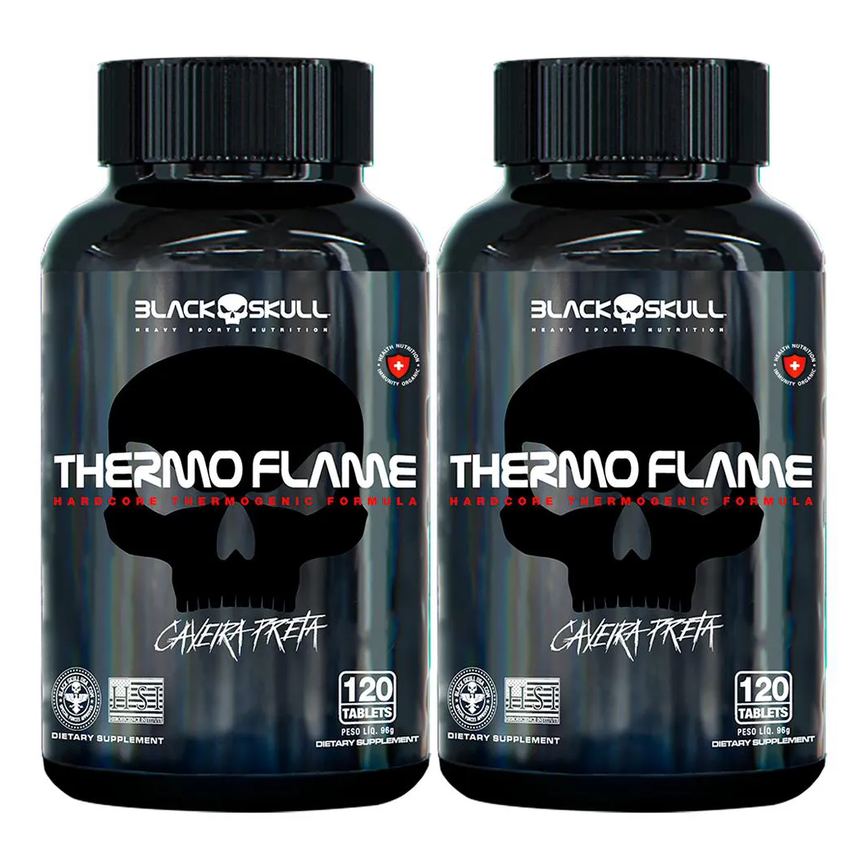 2x Thermo Flame 120 Tabletes - Black Skull