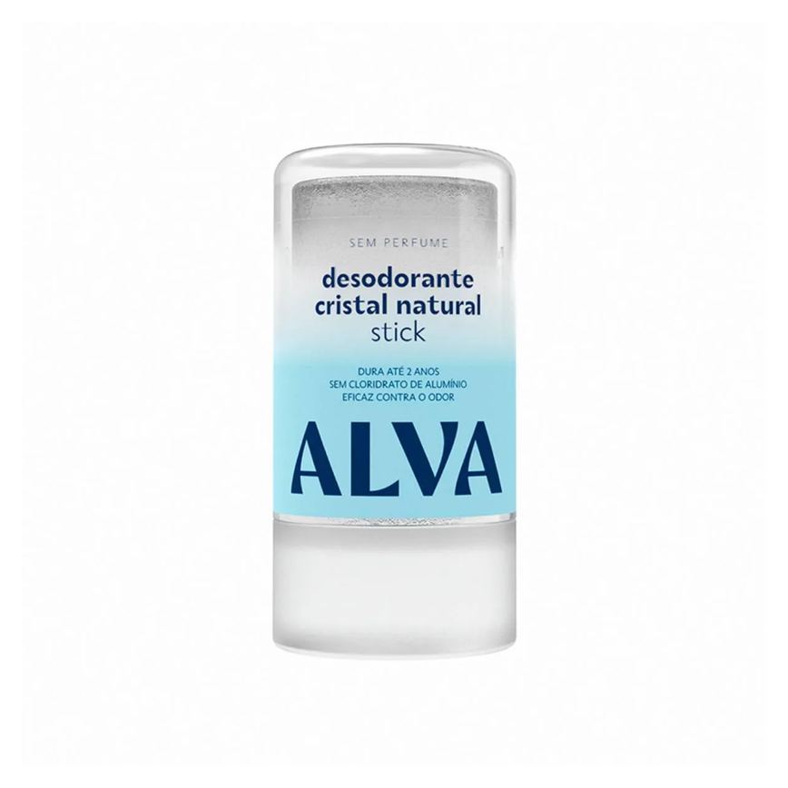Desodorante Vegano Sem Alumínio Stick Cristal Alva Personal Care Cristal Natural 12h Sem Perfume 120g