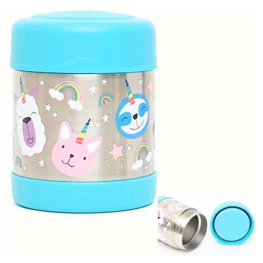 Pote Térmico Funtainer Unicornio Colorido - 290 Ml - Thermos