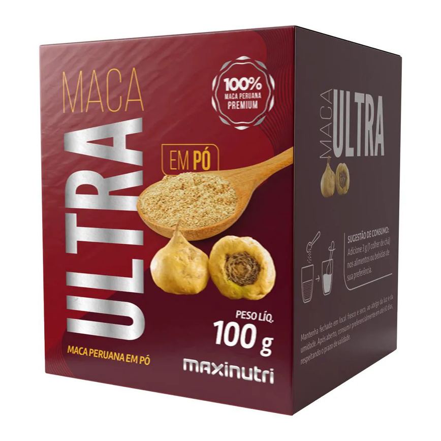 MACA ULTRA EM Pó 100G OGIRINAL 100% MACA PREMIUM MAXINUTRI