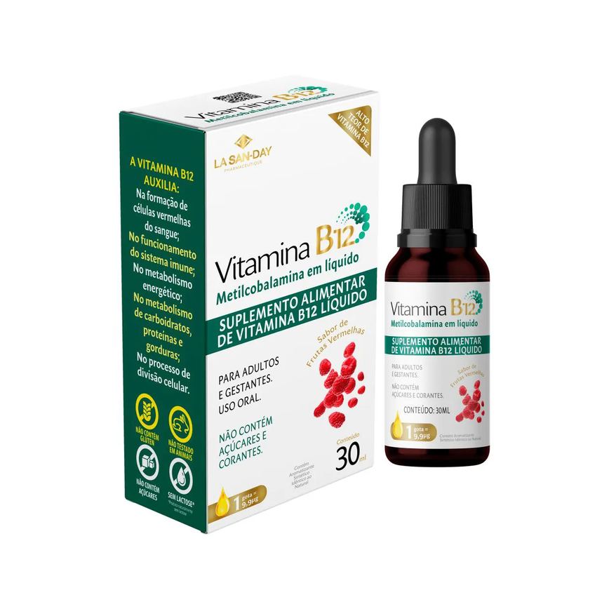 Vitamina B12 Líquida - 30ml - La San Day