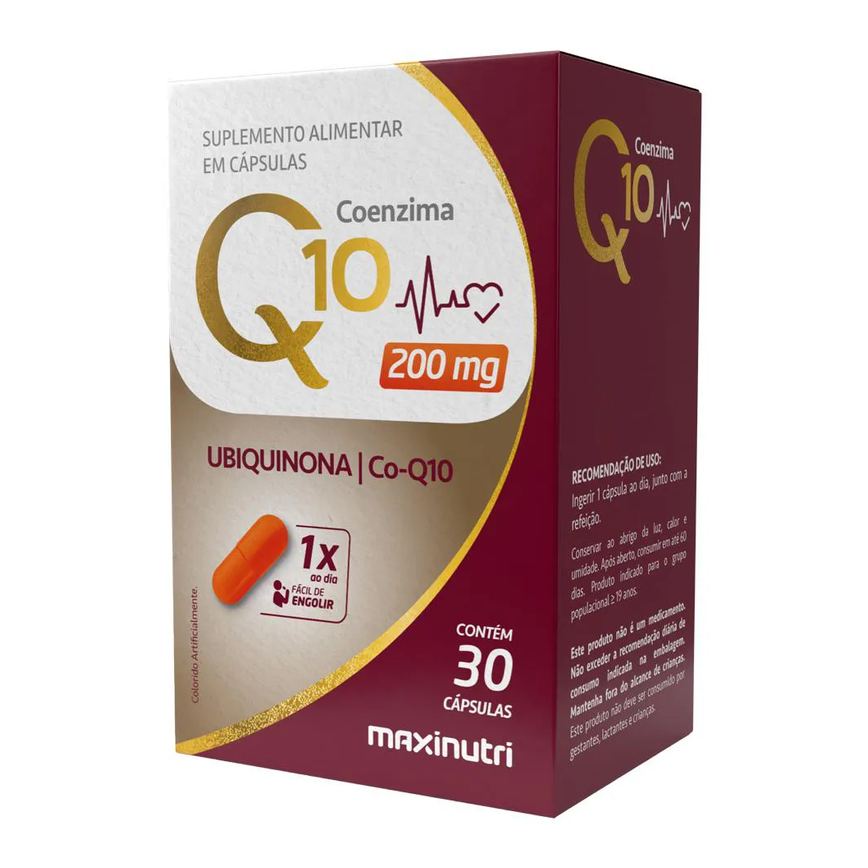 Coenzima Q10 Gold 200mg 30 cápsulas Maxinutri