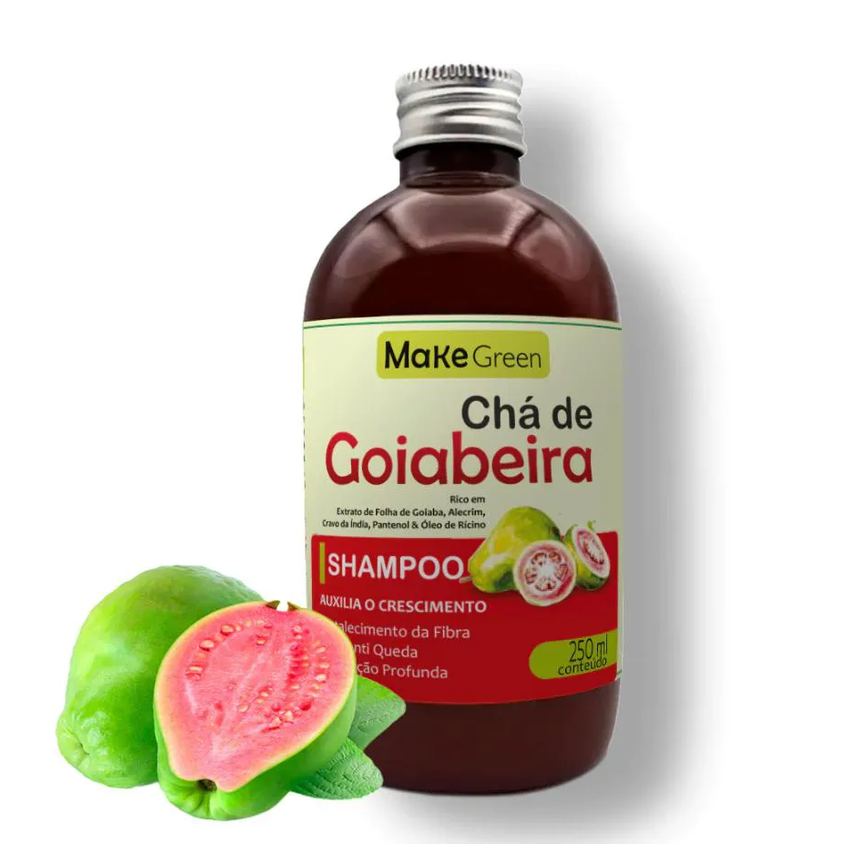 Shampoo Máscara Tônico Tratamento Crescimento e Antiqueda Queda Chá de Goiabeira - 500ml