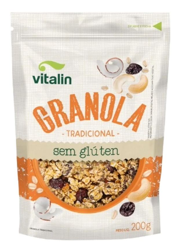 Granola Tradicional sem Glúten Vitalin 200G