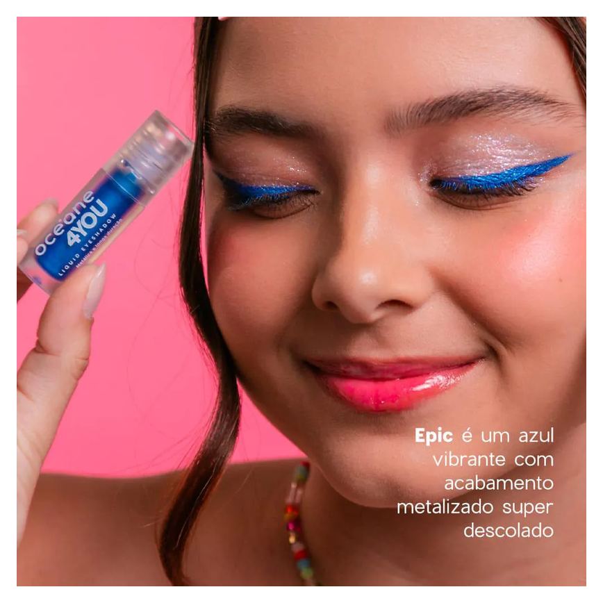 Sombra Líquida Azul - Liquid Eyeshadow Epic 4you 2g