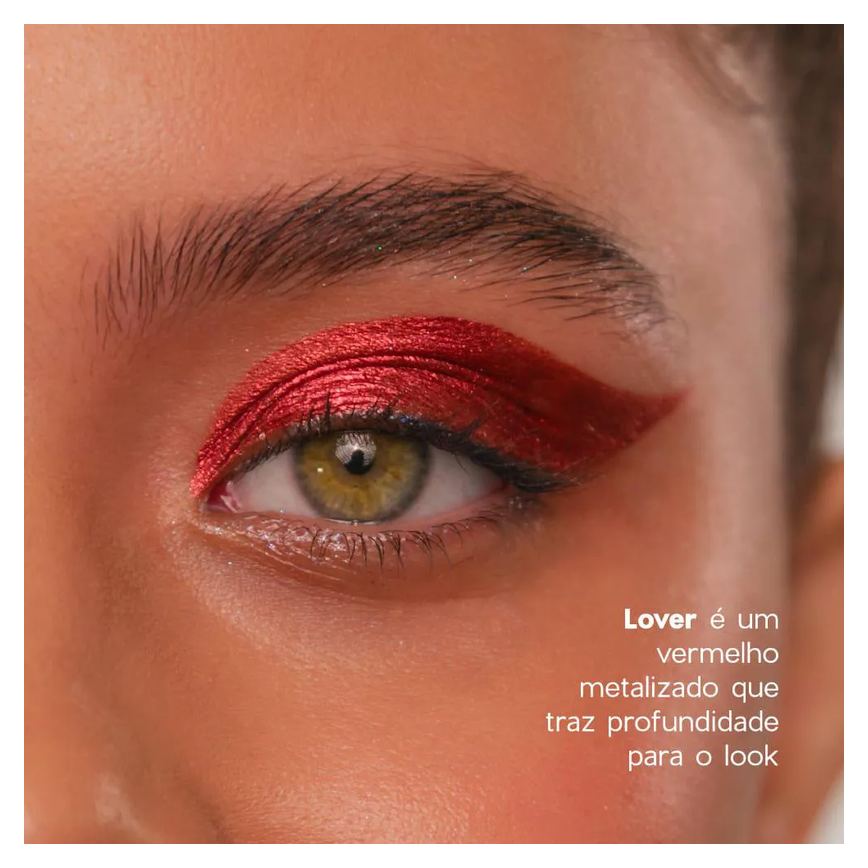 Sombra Líquida Vermelha - Liquid Eyeshadow Lover 4you 2g