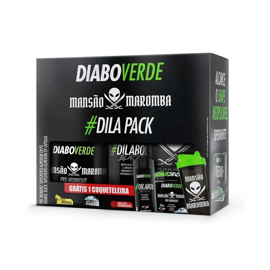 Kit Dilapack Mansão Maromba + Coqueteleira Grátis - Sabor: Frutas Vermelhas
