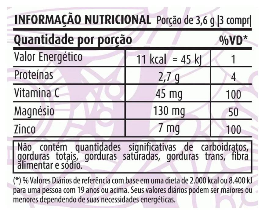Colágeno Zmc 1200mg (90 Comprimidos) - Padrão: Único