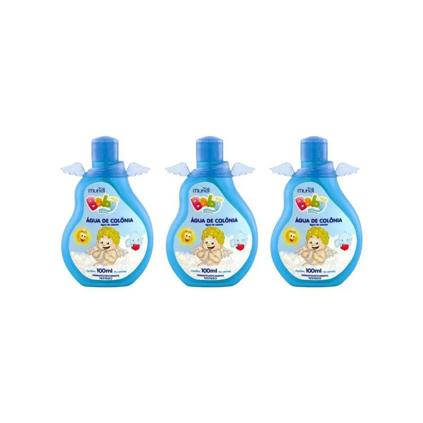 COLONIA MURIEL BABY 100ML MENINO - KIT C/3UN