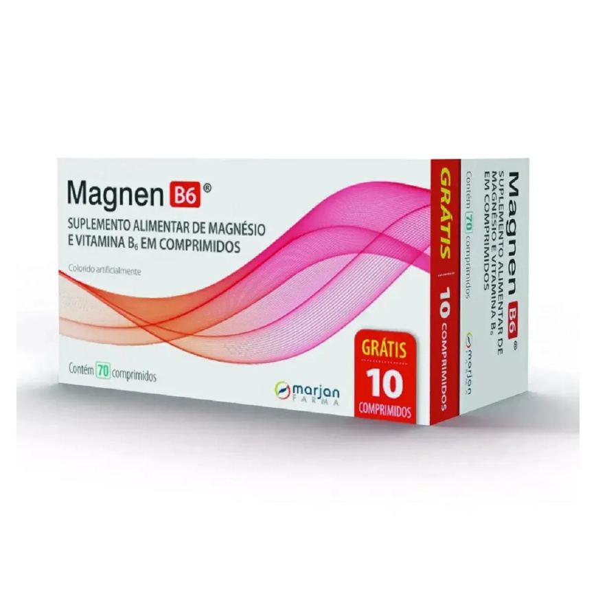 Magnen B6 60 comprimidos + 10 Grátis - Marjan Farma