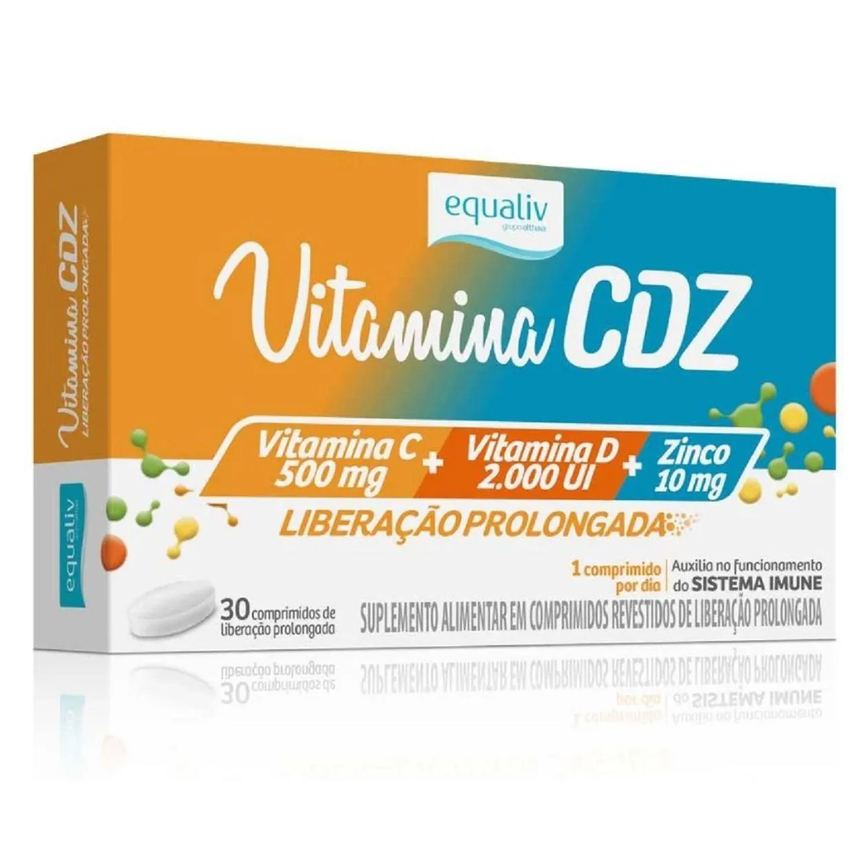Suplemento Alimentar Cdz C + D + Zinco 30 Cpr- Equaliv