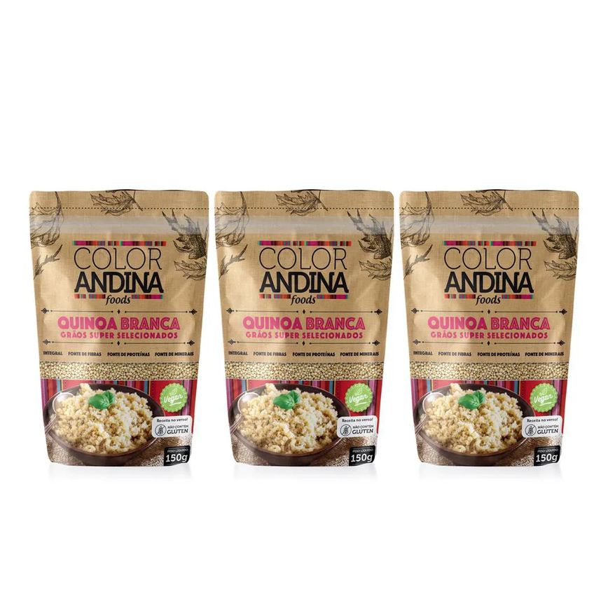 QUINOA REAL BRANCA - COLOR ANDINA FOOD 0,150G - 03 UNIDS