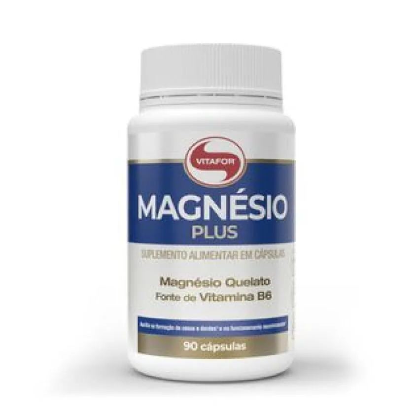 Magnésio Plus com Vitamina B6 690mg Vitafor 90 Capsulas