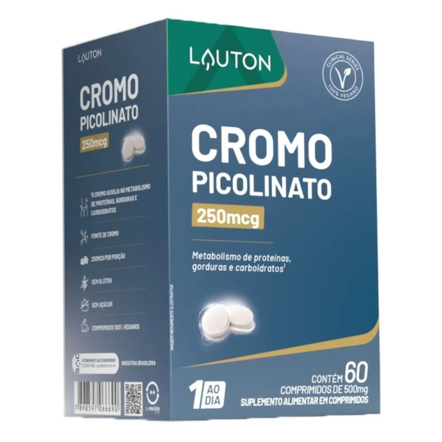 Cromo Picolinato 250mcg 60 comprimidos - Lauton