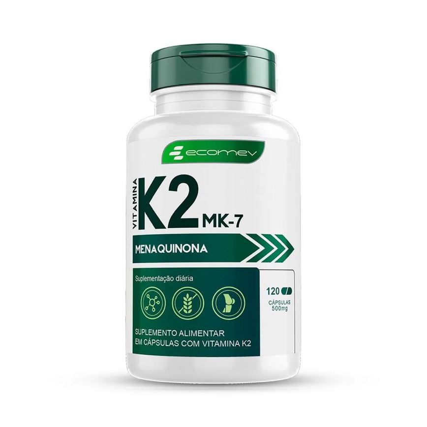 Vitamina K2 Mk7 Menaquinona 149mcg 120 cápsulas Ecomev