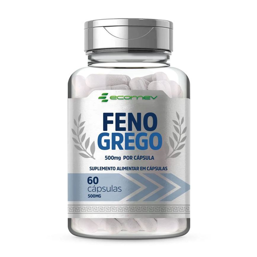Feno Grego Saponinas 500mg 60 cápsulas Ecomev