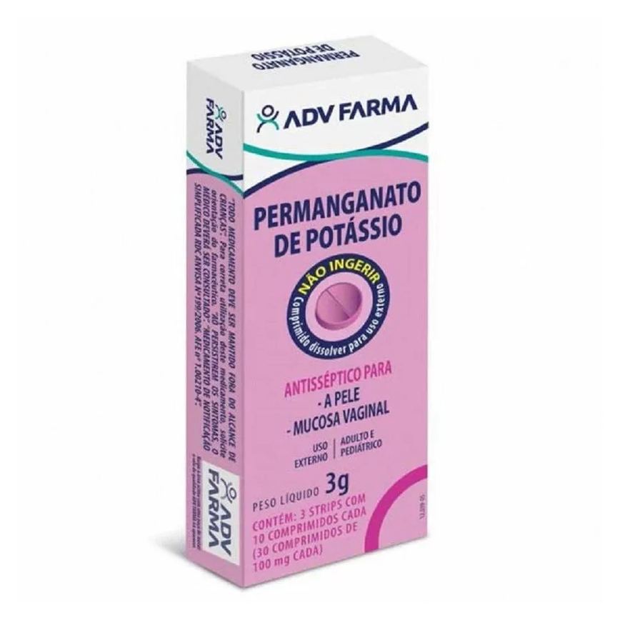 Permanganato Potassio Adv 30cpr