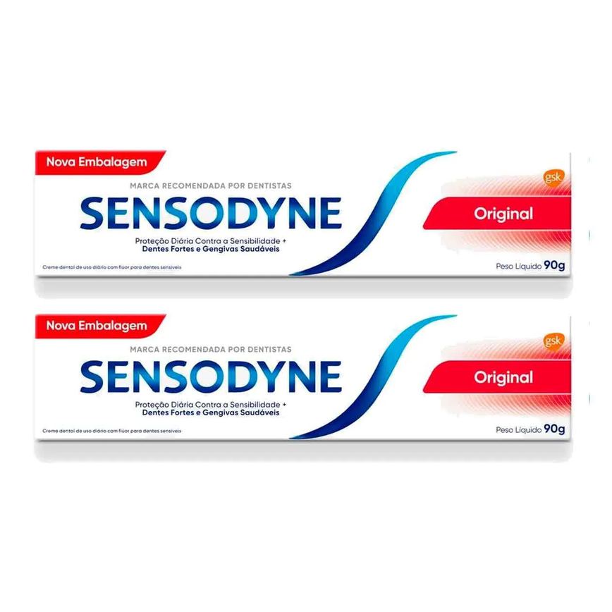 Kit Pasta de Dente Sensodyne Original 3 Unidades com 90g cada