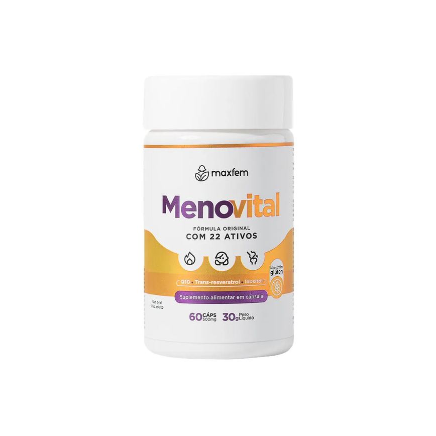 Menovital - Alívio Natural Dos Sintomas da Menopausa e Equilíbrio Hormonal - Maxfem