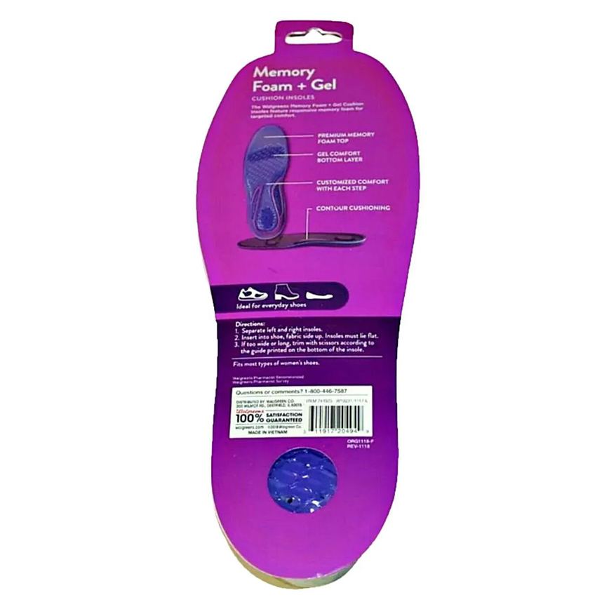 Palmilha Memory Foam Plus + Gel Chantal 34-38 - Par