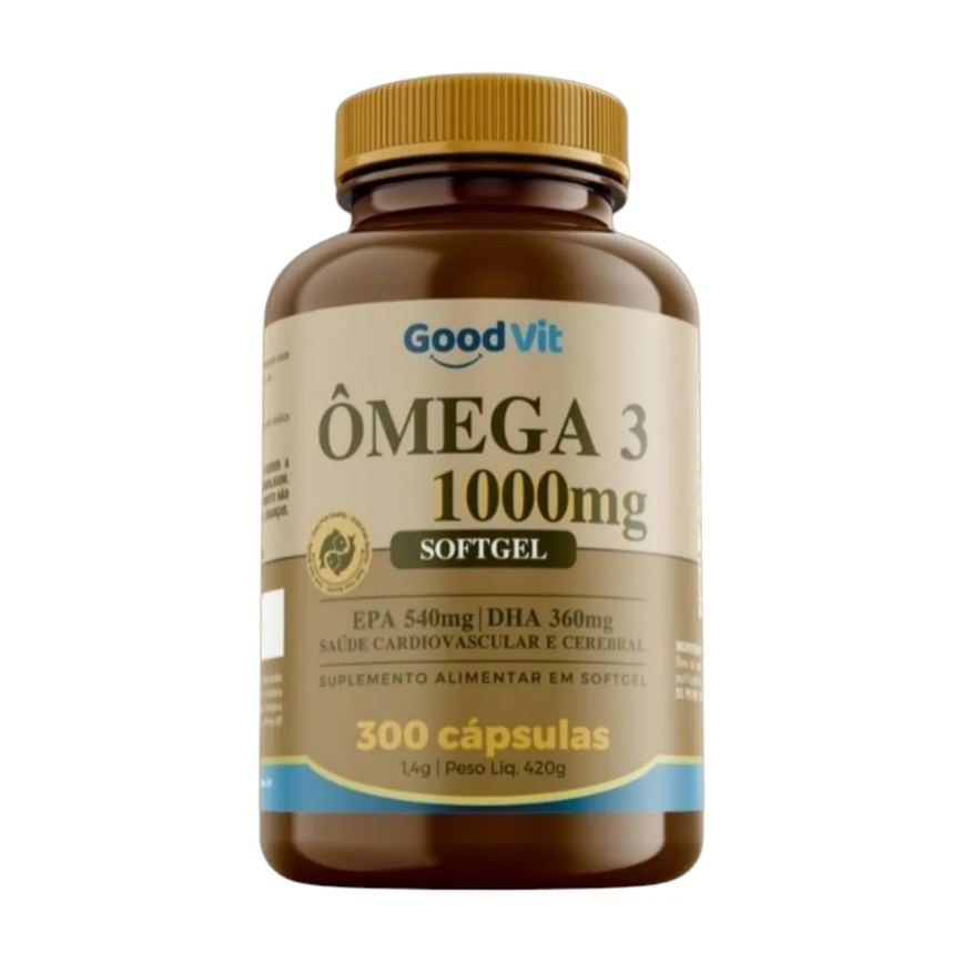 Ômega 3 Epa Dha 300 Cápsulas Good Vit Óleo de Peixe