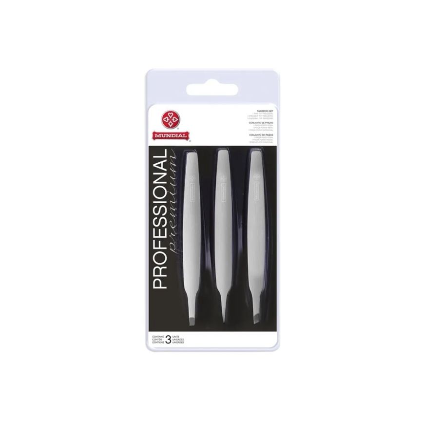 Kit 6 Pinças de Sobrancelha Bc-394 Profissional Aço Mundial
