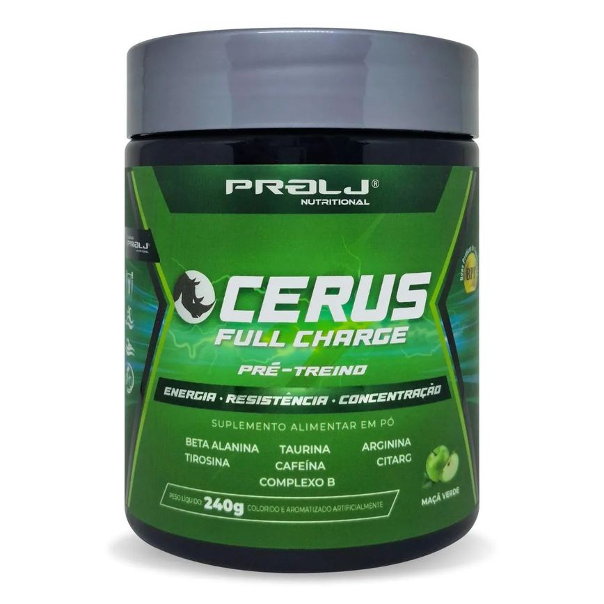 Cerus Full Charge Pré-Treino 240G Maçã Verde | Prolj Nutritional