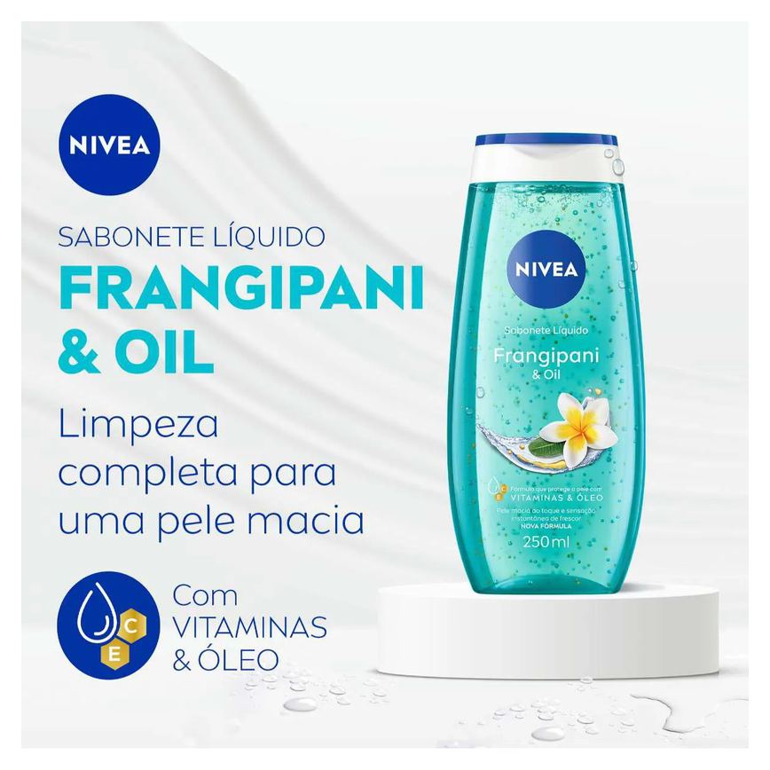 Sabonete Líquido Nivea Frangipani & Oil com 250ml