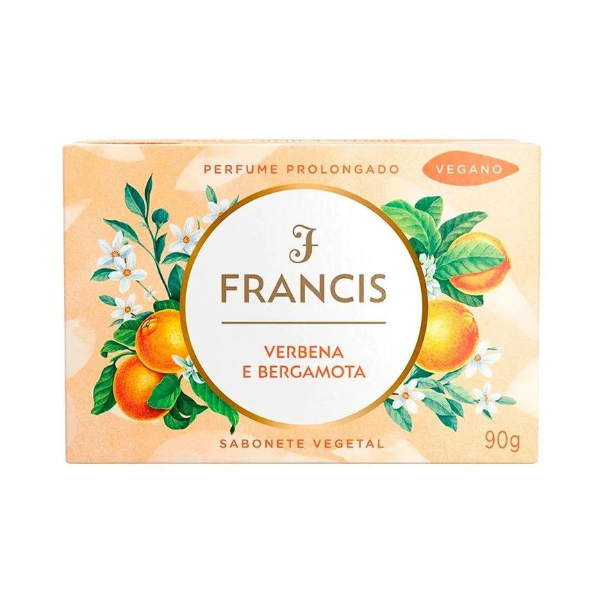 Sabonete Francis Luxo Verbena e Bergamota 90g Embalagem com 12 unidades