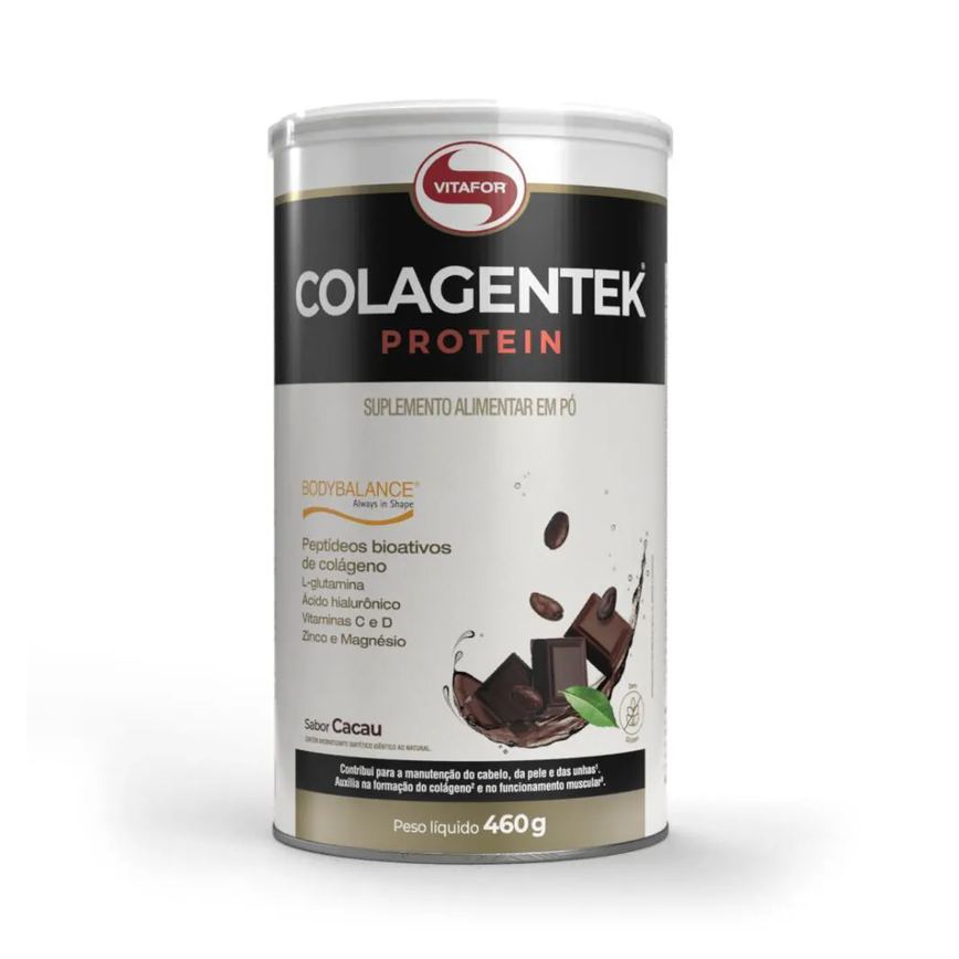 Colagentek Protein 460g Lata Cacau Vitafor
