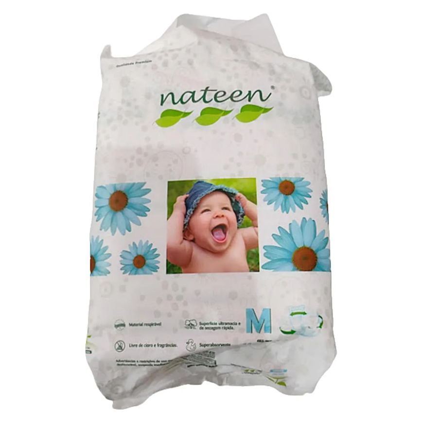 Fralda Slip Pediátrica Nateen Premium M 18 unidades