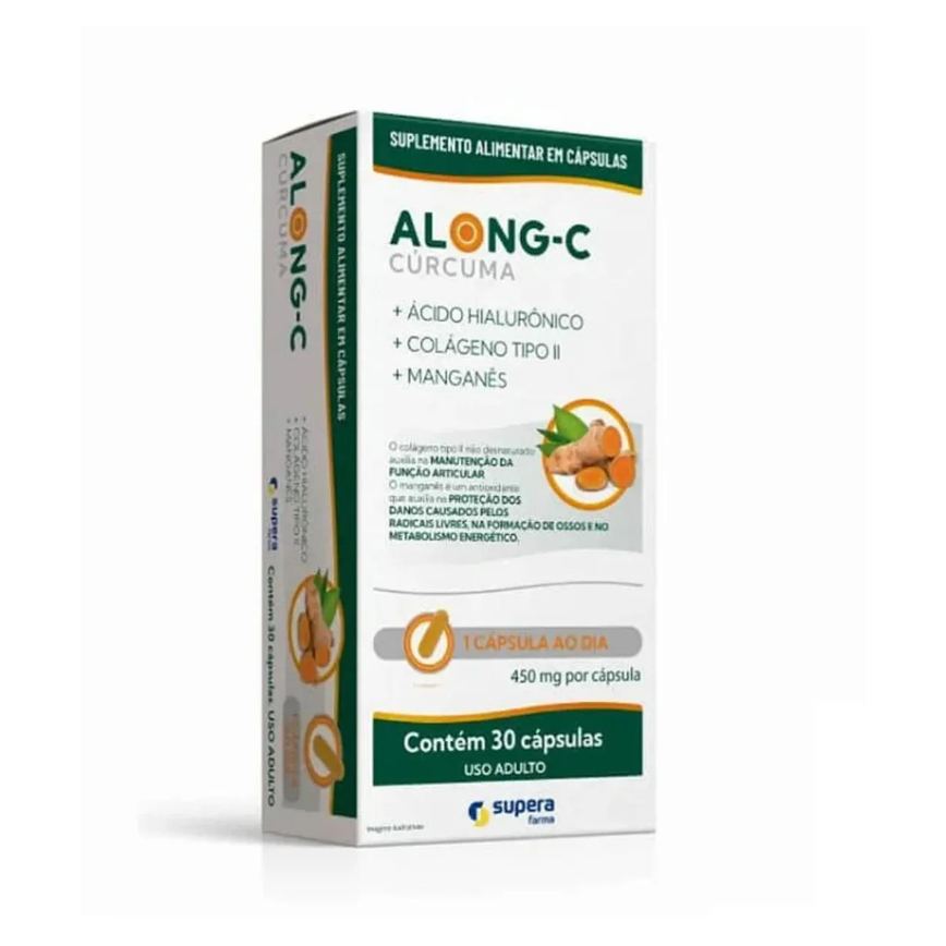 Suplemento Alimentar Along-C Cúrcuma 30Cps
