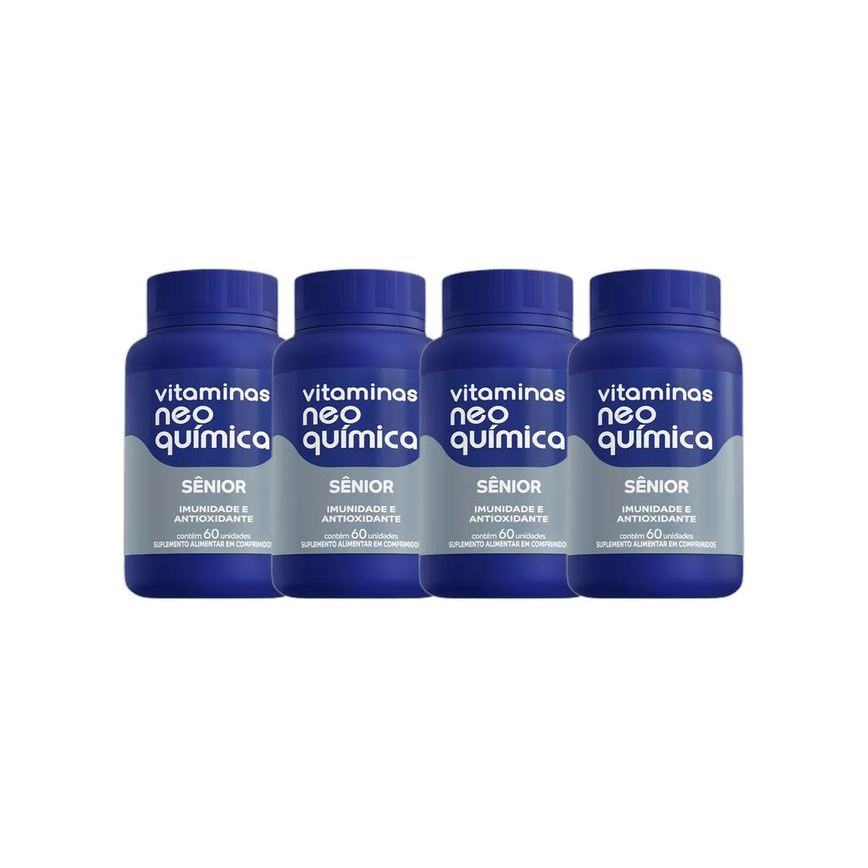 Kit 4x Suplemento Alimentar Sênior 60 Cpr - Neo Quimica