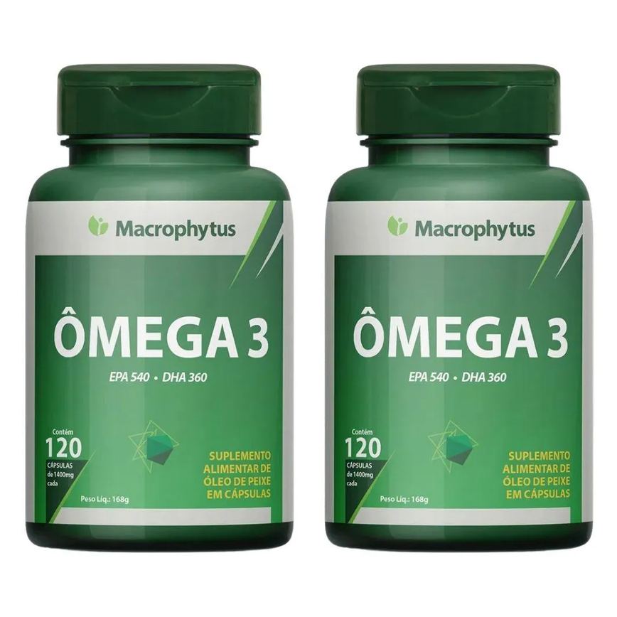 Kit 2x Ômega 3 1400mg Epa/dha 120 Softgels - Macrophytus