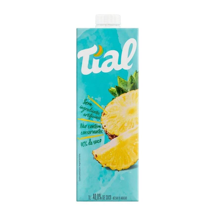 Suco Tial Nectar Abacaxi 1l - Embalagem com 12 unidades