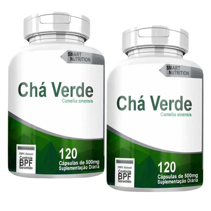 Cha Verde Kit com 2 Potes com Total de 240 Capsulas