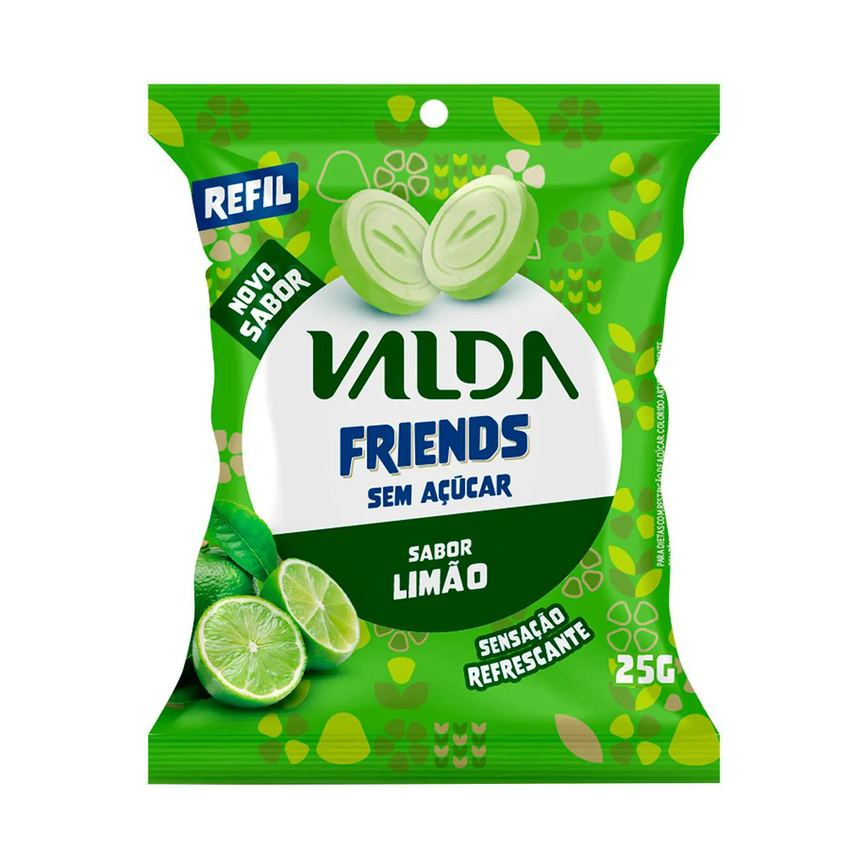 Pastilhas Valda Friends Limão Sem Açúcar 25g