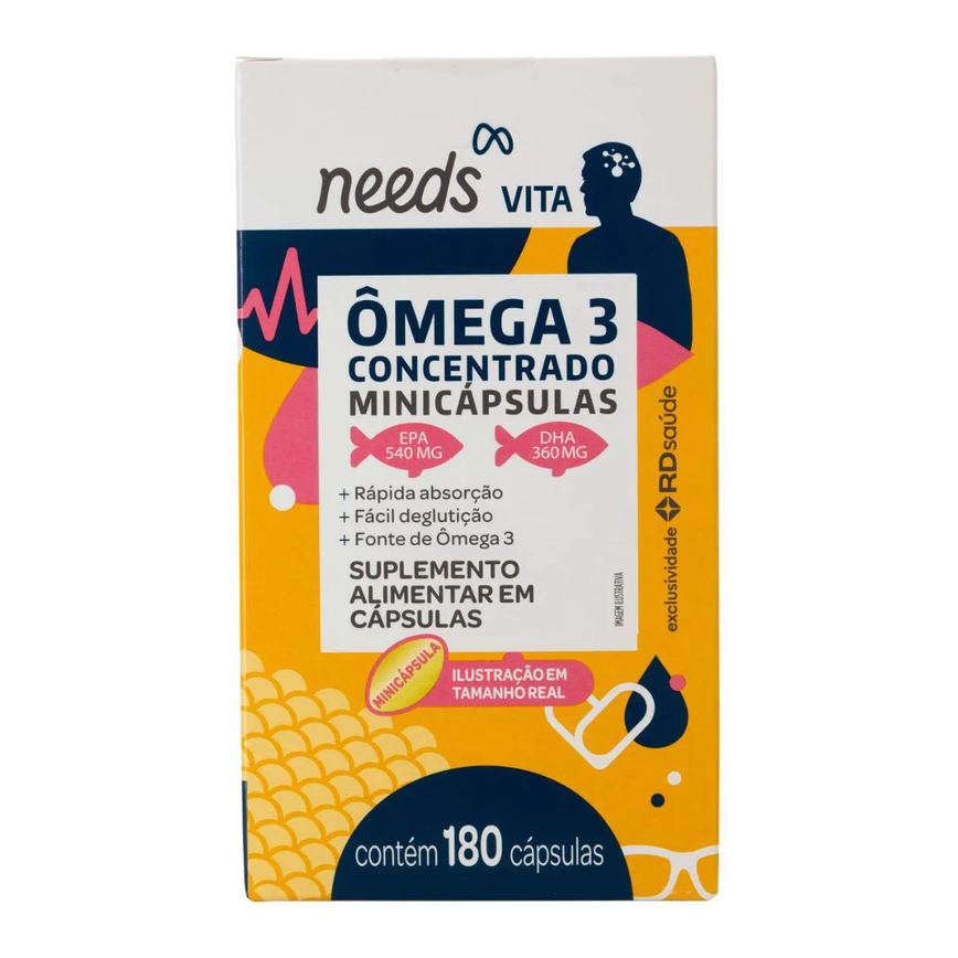 Ômega 3 Needs Vita 180 Mini Cápsulas