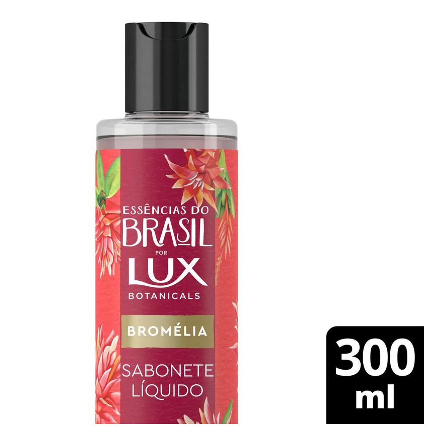 Sabonete Líquido Lux Botanicals Essências do Brasil Bromélia 300ml