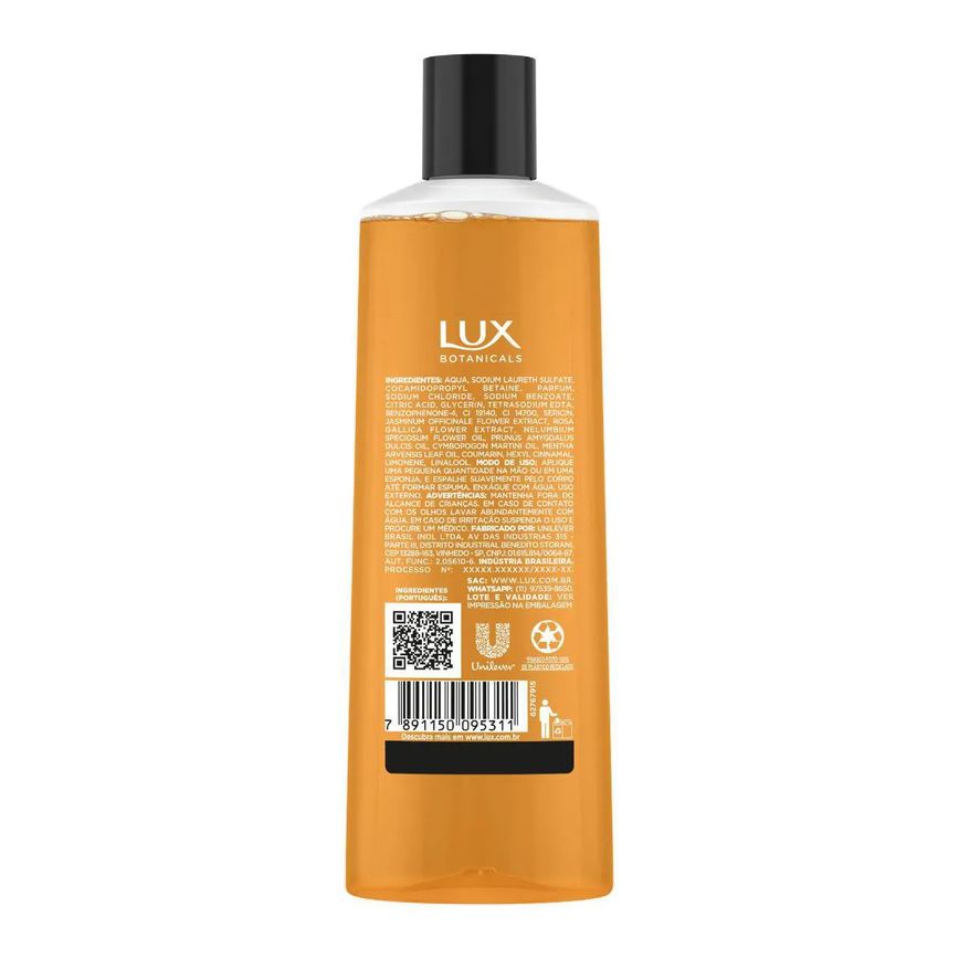 Sabonete Líquido Corporal Lux Botanicals Gardênia e Óleo de Amêndoas 250ml