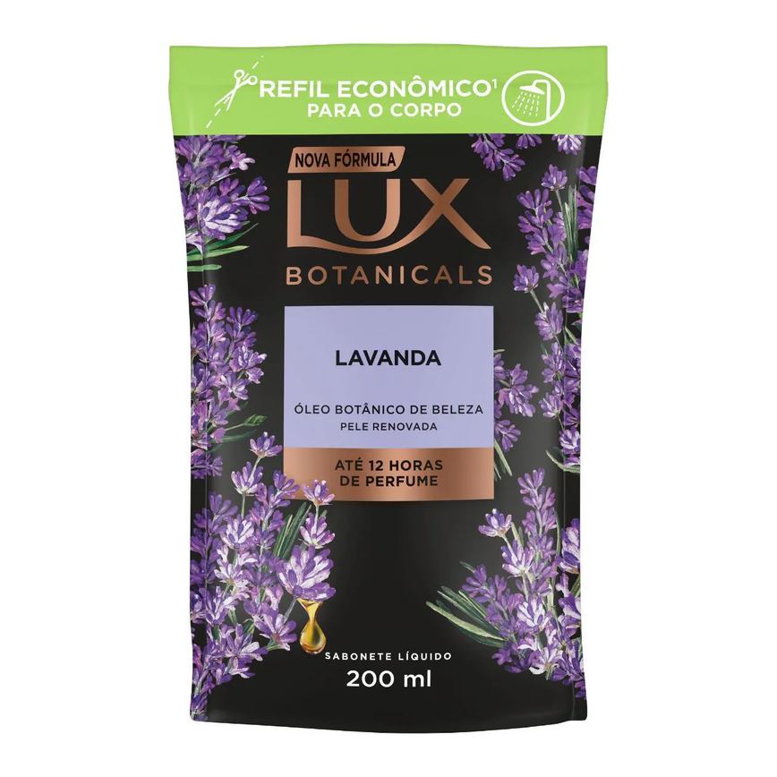 Refil Sabonete Líquido Lux Botanicals Lavanda com 200ml