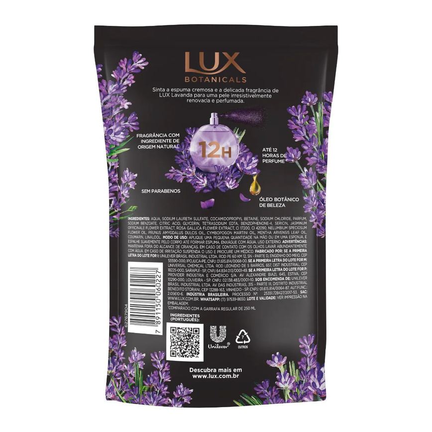 Refil Sabonete Líquido Lux Botanicals Lavanda com 200ml
